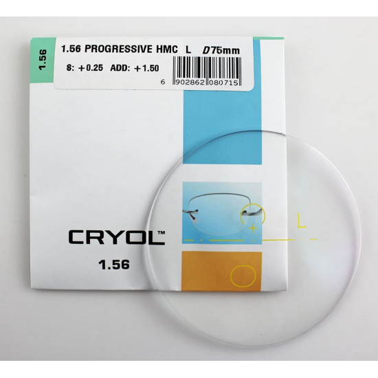 Очковые линзы CRYOL PROGRESSIVE 1.56 (HMC)